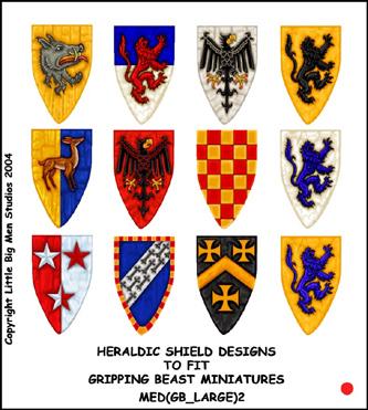 Med Gb Large 2 Heraldic Shield Designs 12