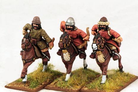 MNC07 Mongol Warriors — Mounted Archers (3 Figures)