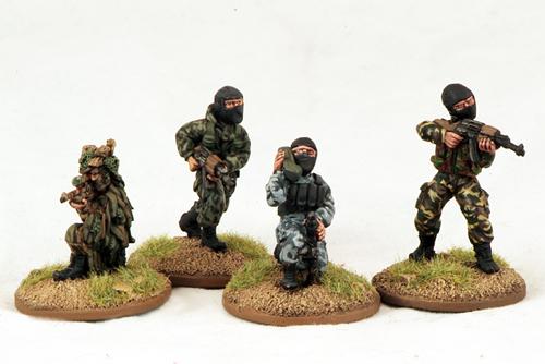 MoFo 2.2 Mercenaries - AK47s & Sniper (4 Figures)