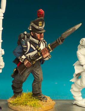 NN23 Belgian Infantryman - Flanquer Advancing, High Porte (1 Figure)
