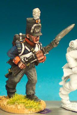 NN39 National Militia - Flanquer Advancing, High Porte (1 Figure)