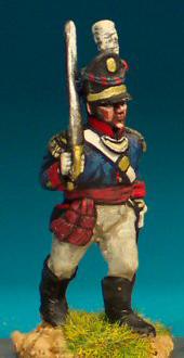 PN16 Line Infantry Command - Barretina Cap - Officer Marching (1 Figure)