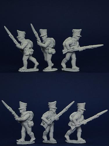 PSNRPK10 Prussian Reservists In Shako, Advancing (6 Figures)