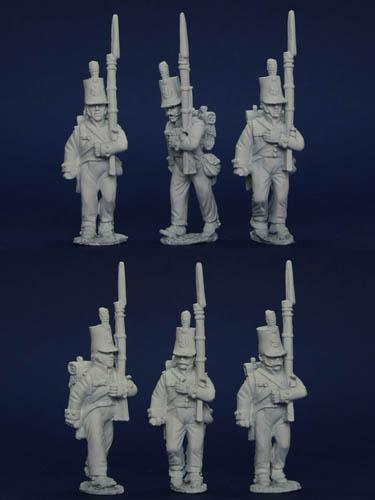 PSNRPK17 Prussian Reservists In British Manufactured Uniforms, Marching (6 Figures)
