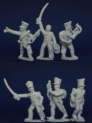 PSNRPK21 Prussian Schutzen/Jagers Command (6 Figures)