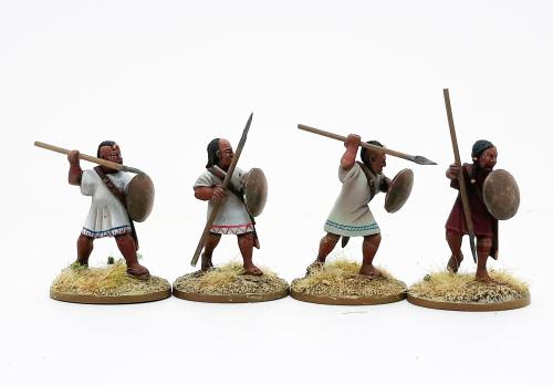 PUN09 Carthaginian Libyan Javelinmen (4 Figures)