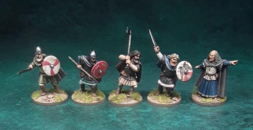 RAGCOL21 Icelandic Saga Character Set #1 Grim Njalson, Helgi Njalson, Skarphedin Njalson, Kari Solumndarson, Njal Thorgeirson (5 Figures) - SAGA Age of Magic/Vikings