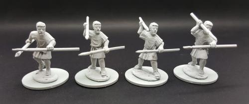 REP12 Roman Republican Light Skirmishers (Leves) (4 Figures)