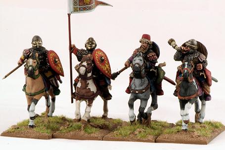RUSC01 Rus Hearthguards — Mounted Druzhina / Militia Command (4 Figures)