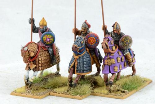 SAC03 Sassanid Hearthguards — Mounted Cataphracts (3 Figures)