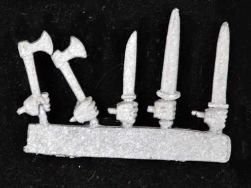 SC69 Mixed Hand Weapons with cast-on hands (10)