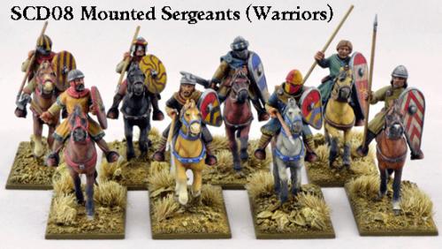 SCD08 Crusader Sergeants Mounted (Warriors) (8)
