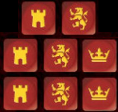 SD19 Medieval Dice (Red) (8 dice) - SAGA Age of Chivalry