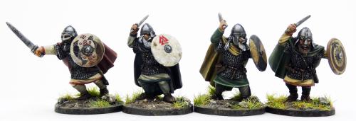 SDFS04a Dwarf Hearthguard 01 (4 Figures) - SAGA Age of Magic