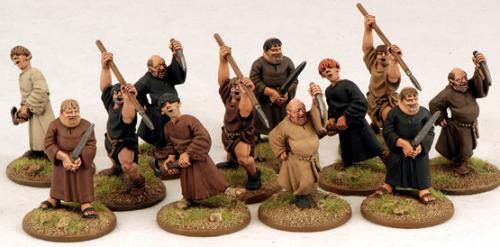 SFH07 Angry Monks - SAGA Swords for Hire (12 Figures)