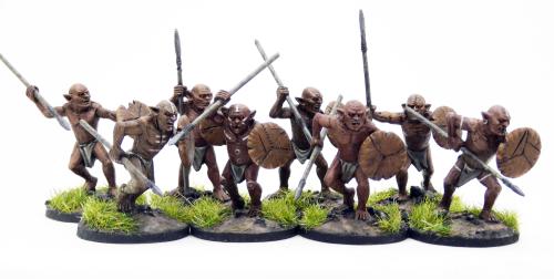 SGOB06 Mountain Goblin (Snaga) Warriors (8 figures) - SAGA Age of Magic