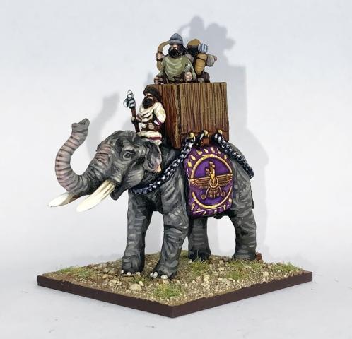 SPBG010 Sassanid Persian Elephant (1 elephant 3 riders)
