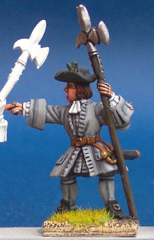 SS24(FR) WSS Musketeer, Sergeant With Halberd Pointing (1 Figure)