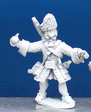 SS39(FR) WSS Grenadier In Fur Mitre Cap, Throwing Grenade (1 Figure)