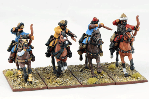 SSN02 Saracen Mounted Ghulams (Bows) (Hearthguards) (4 figures) - SAGA Age of Crusades