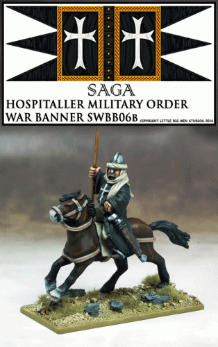 SWBB06h Military Order War Banner Bearer (1) Hospitallers
