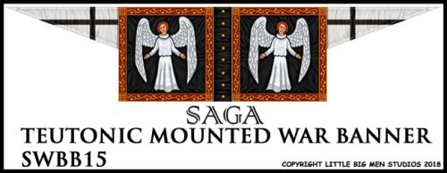 SWBB15 Mounted Ordensstaat / Teutonic War Banner Bearer SWBB15 GB SAGA