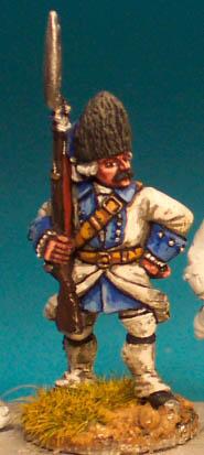 SYF11 Grenadier (In Fur Hat & Turned Back Coat) - Grenadier, Lapelled Coat Standing , Musket Upright (1 figure)