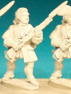 SYF7 Infantryman (Unfastened Coat) - Fusilier Standing At Ready, Bareheaded (1 Figure)