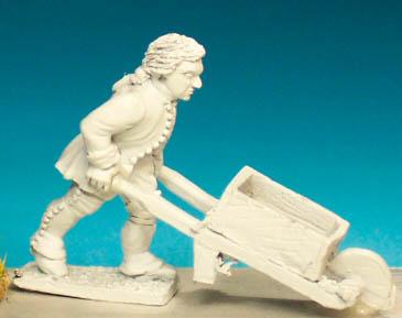 SYFA4 Artillery Crewman - Labourer & Wheelbarrow (1 Figure)