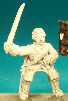 SYFC5 Line Cavalryman & Dragoon - Trooper Bareheaded, Leaning Forward Sabre Outstretched (1 figure)