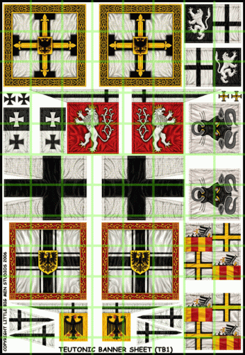 TB1 Teutonic Banner Sheet