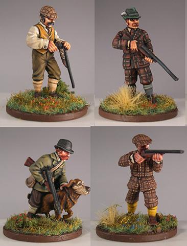 TWDCSP02 1930's Chaps on the Hunt (4 Figures)