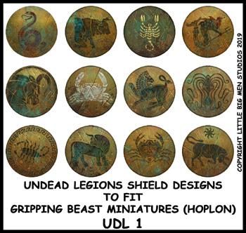 UDL 1 Undead Legions Shield (Hoplon) Transfers