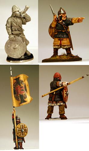 VIK14 Jomsviking Warlords / Hearthguards — Command (4 Figures)