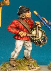 WR107 Musician - Drummer Standing Playing (1 Figure)