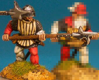 WR34 Halberdier - Levelled Halberd - Jack And Visored Sallet (1 Figure)