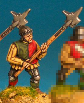 WR44 Halberdier - Halberd At High Porte - Livery Jacket & Barbute (1 Figure)