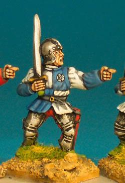 WR53 Officer With Sword Pointing - Livery Jacket Barbute (1 Figure)
