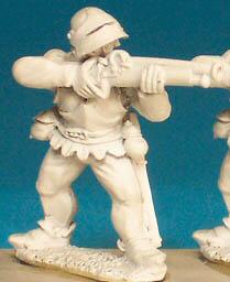 WR74 Handgunner Firing - Breastplate Visored Sallet (Visor Up) (1 Figure)