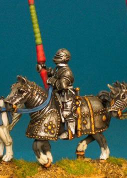 WRC11 Mounted Man At Arms - Lance Upright - Italian Armour, Armet (1 Figure)