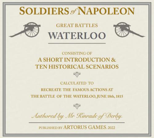 Soldiers Of Napoleon, Great Battles - Waterloo, Campaign Supplement NEW PDF Download