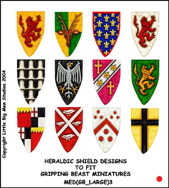 Med Gb Large 3 Heraldic Shield Designs 12