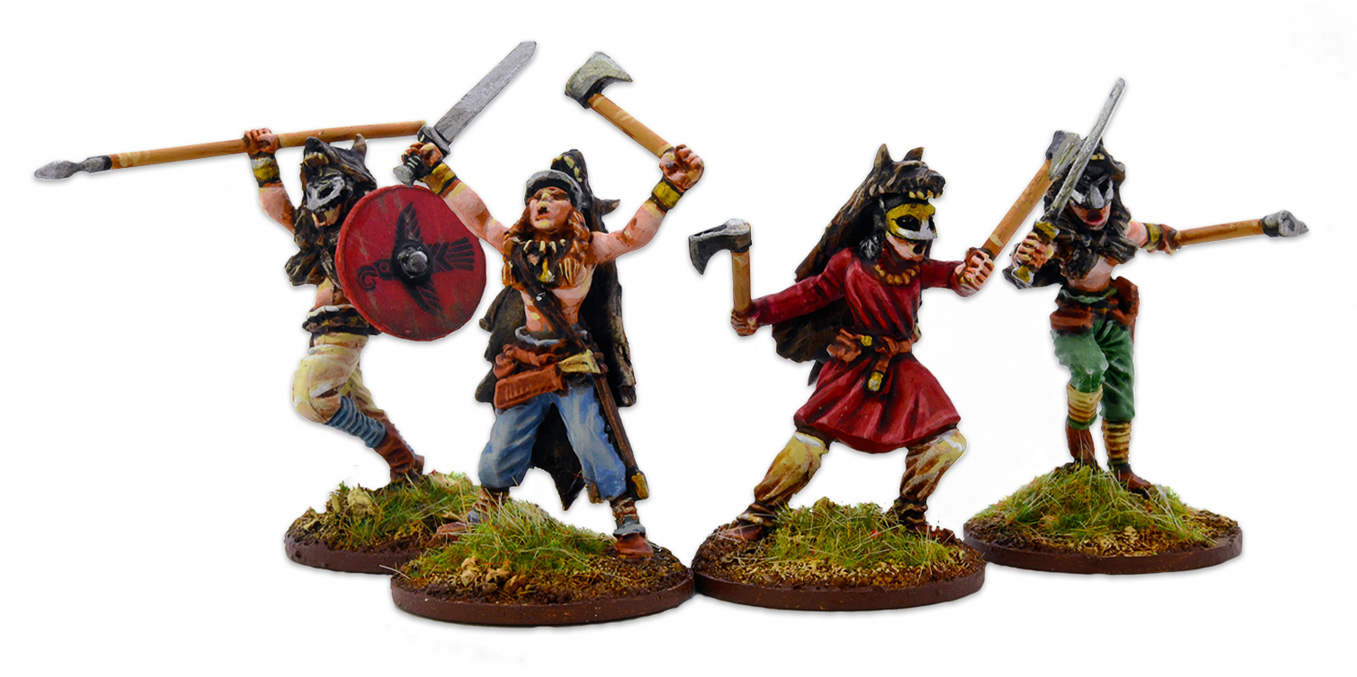 Shield Maidens (4) – Footsore Miniatures & Games Limited